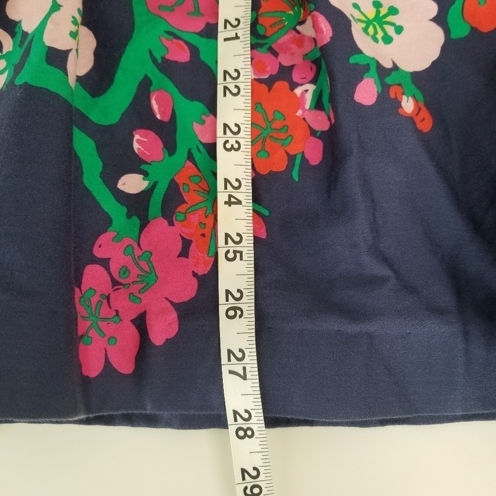 Lilly Pulitzer Lottie Blue Cherry Floral Strapless Mini Dress Size 6 - Picture 5 of 16